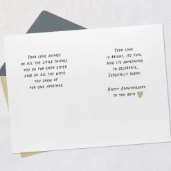 Your Love Shines Anniversary Card