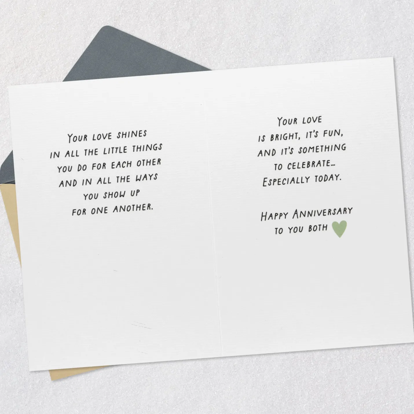 Your Love Shines Anniversary Card