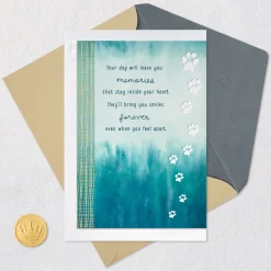Your Love Will Never End Sympathy Card for Loss of Dog