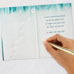 Your Love Will Never End Sympathy Card for Loss of Dog