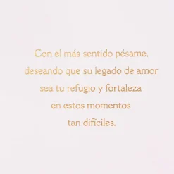 Your Mother Lives On In You Spanish-Language Sympathy Card