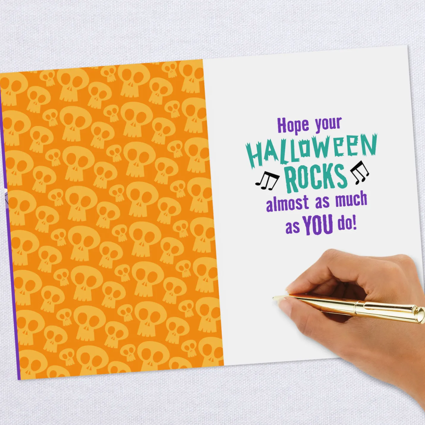 You Rock Monster Band Halloween Card for Grandson