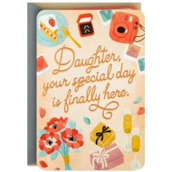 Your Special Day Is Here Wedding Card for Daughter