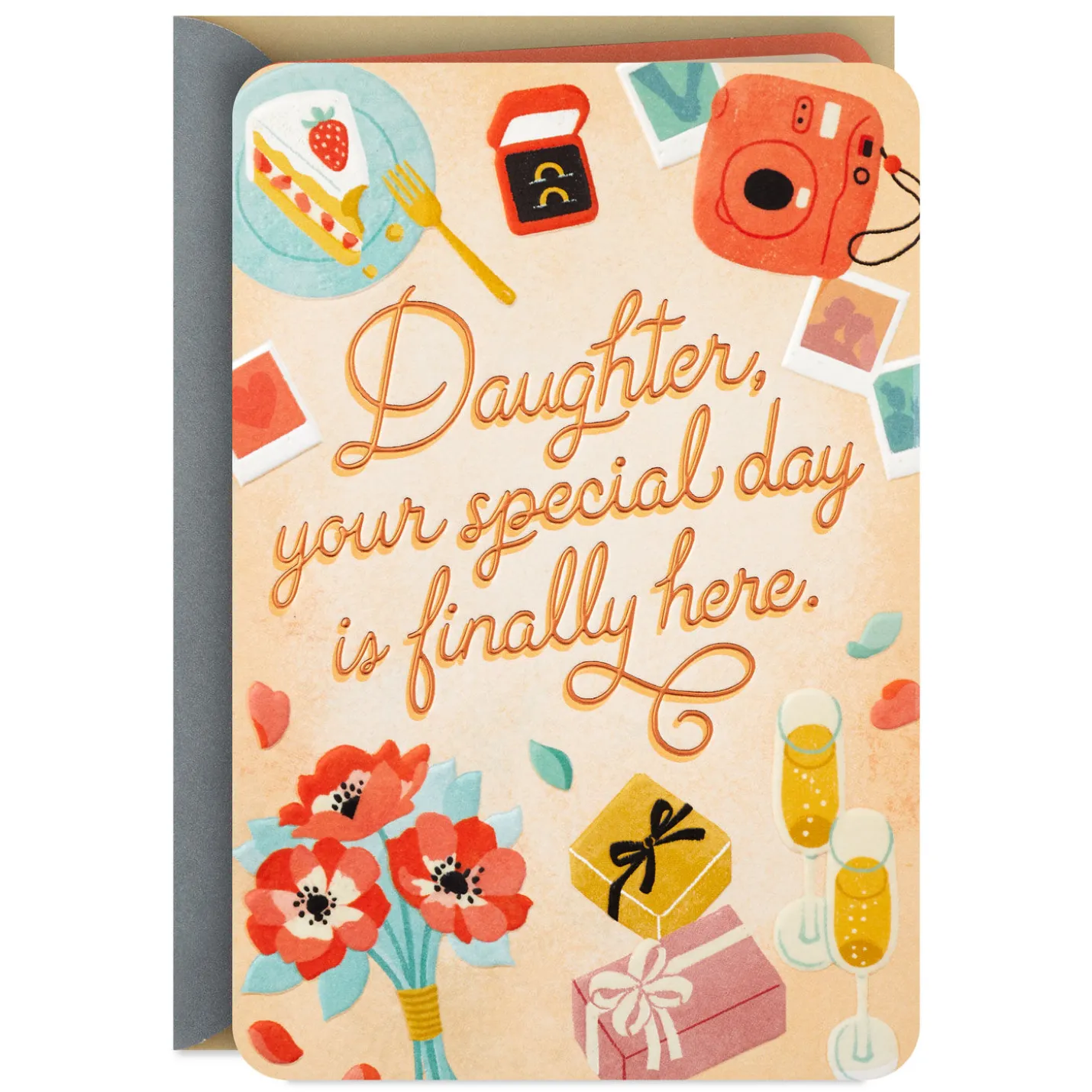 Your Special Day Is Here Wedding Card for Daughter
