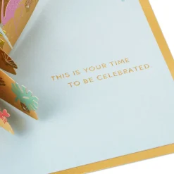 Your Time to Celebrate Tropical Beach 3D Pop-Up Card