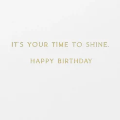 Your Time to Shine Birthday Card for Sister