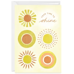 Your Time to Shine Sunbursts Blank Custom Card