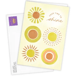 Your Time to Shine Sunbursts Blank Custom Card