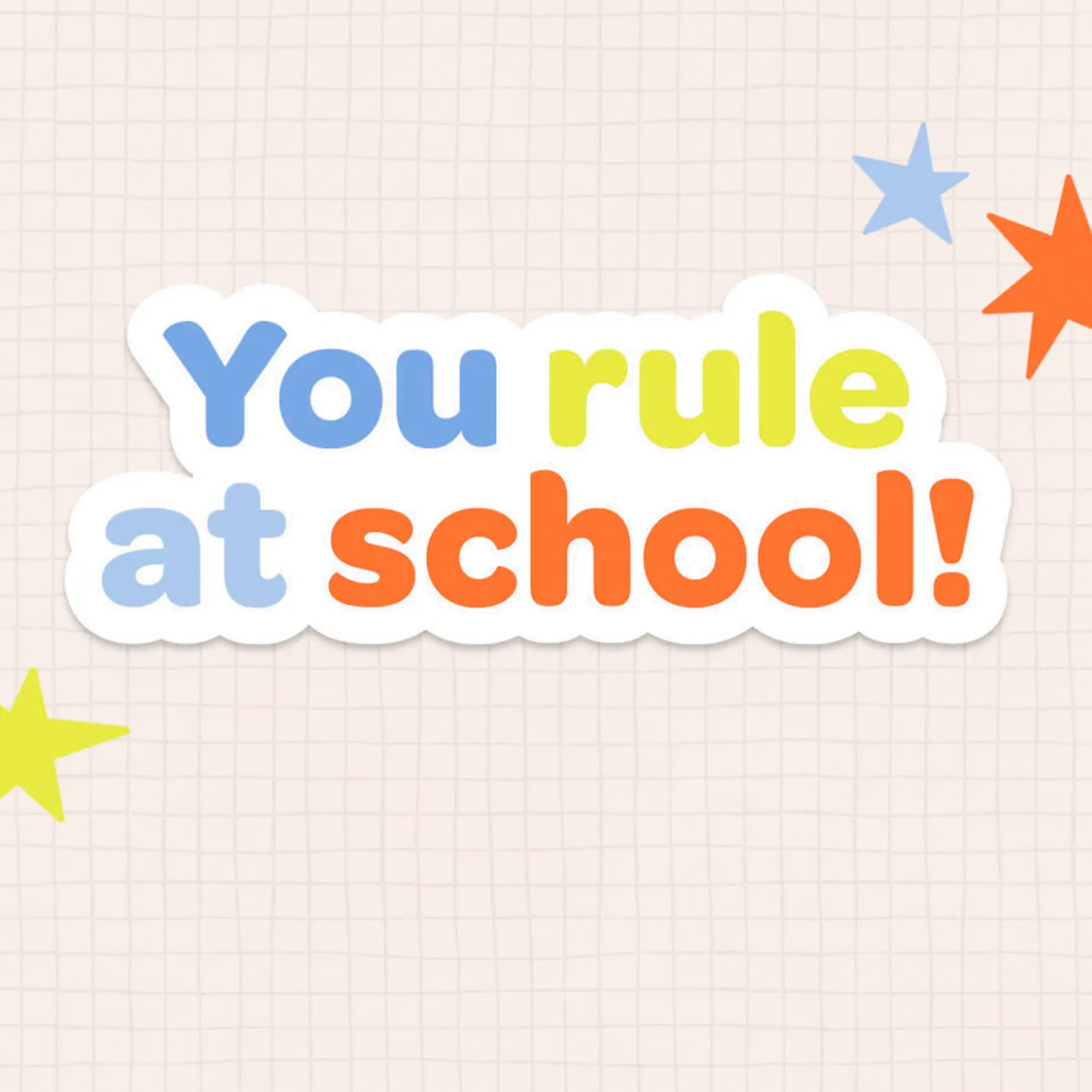 You Rule at School Congratulations Card for Kids