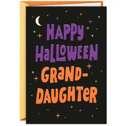 You Shine So Bright Halloween Card for Granddaughter