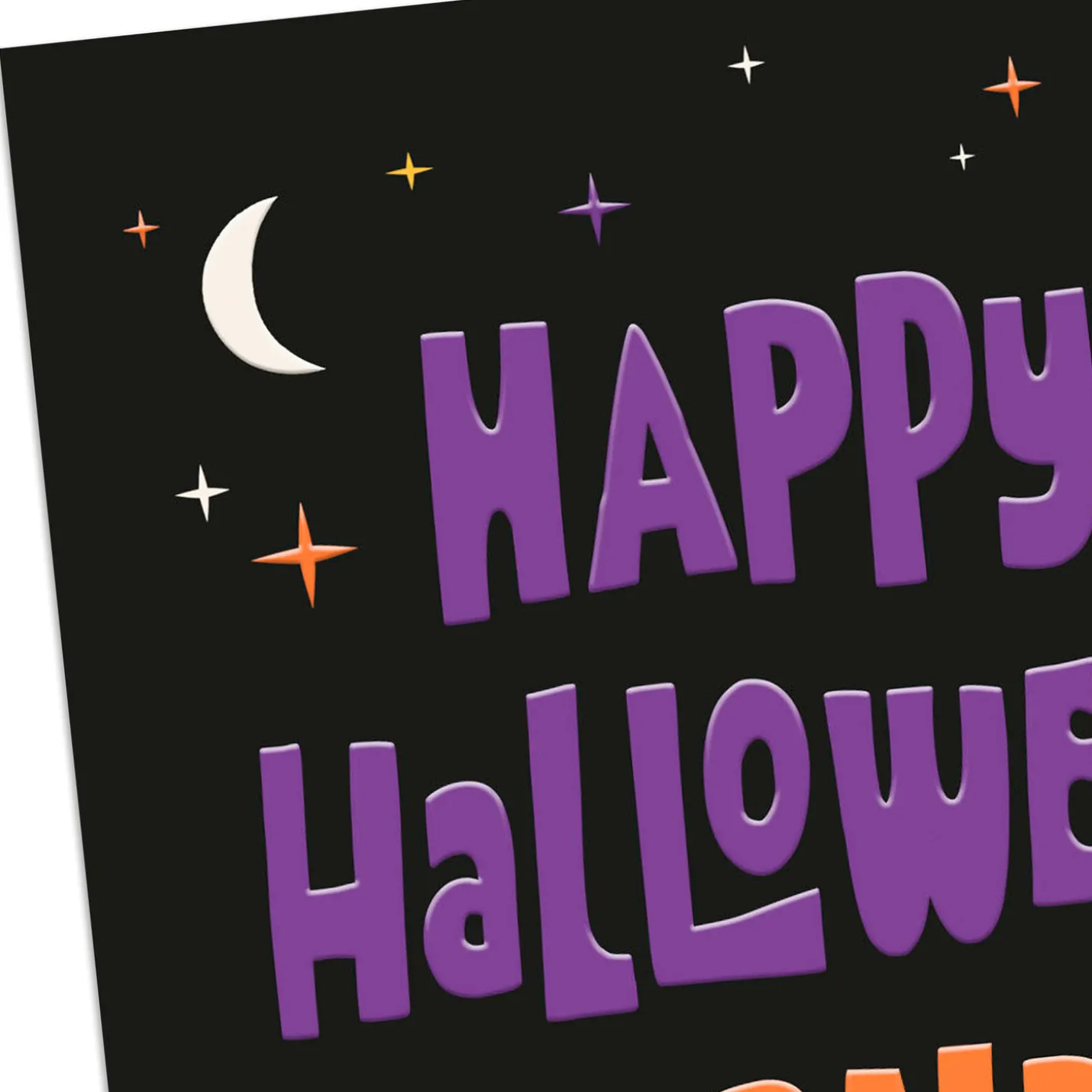 You Shine So Bright Halloween Card for Granddaughter
