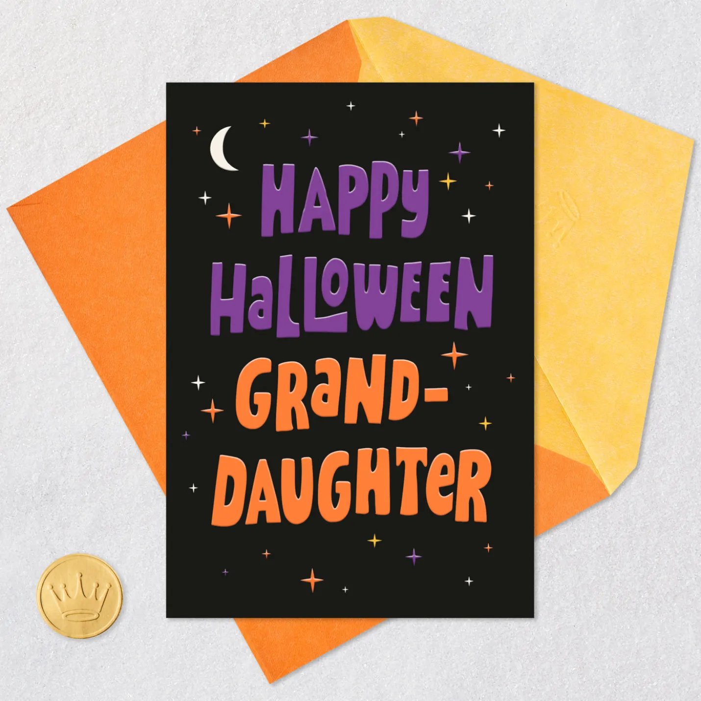 You Shine So Bright Halloween Card for Granddaughter