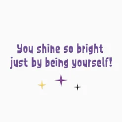 You Shine So Bright Halloween Card for Granddaughter