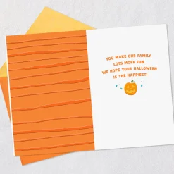 You Stack Up Smiles Halloween Card for Grandson