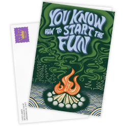 You Start the Fun Campfire Custom Card