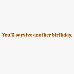 You Survived Growing Up With Me Funny Birthday Card for Sibling