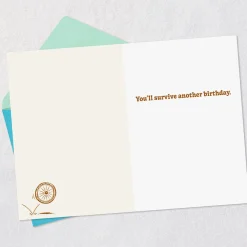You Survived Growing Up With Me Funny Birthday Card for Sibling