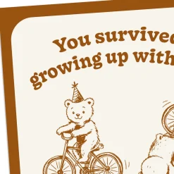 You Survived Growing Up With Me Funny Birthday Card for Sibling
