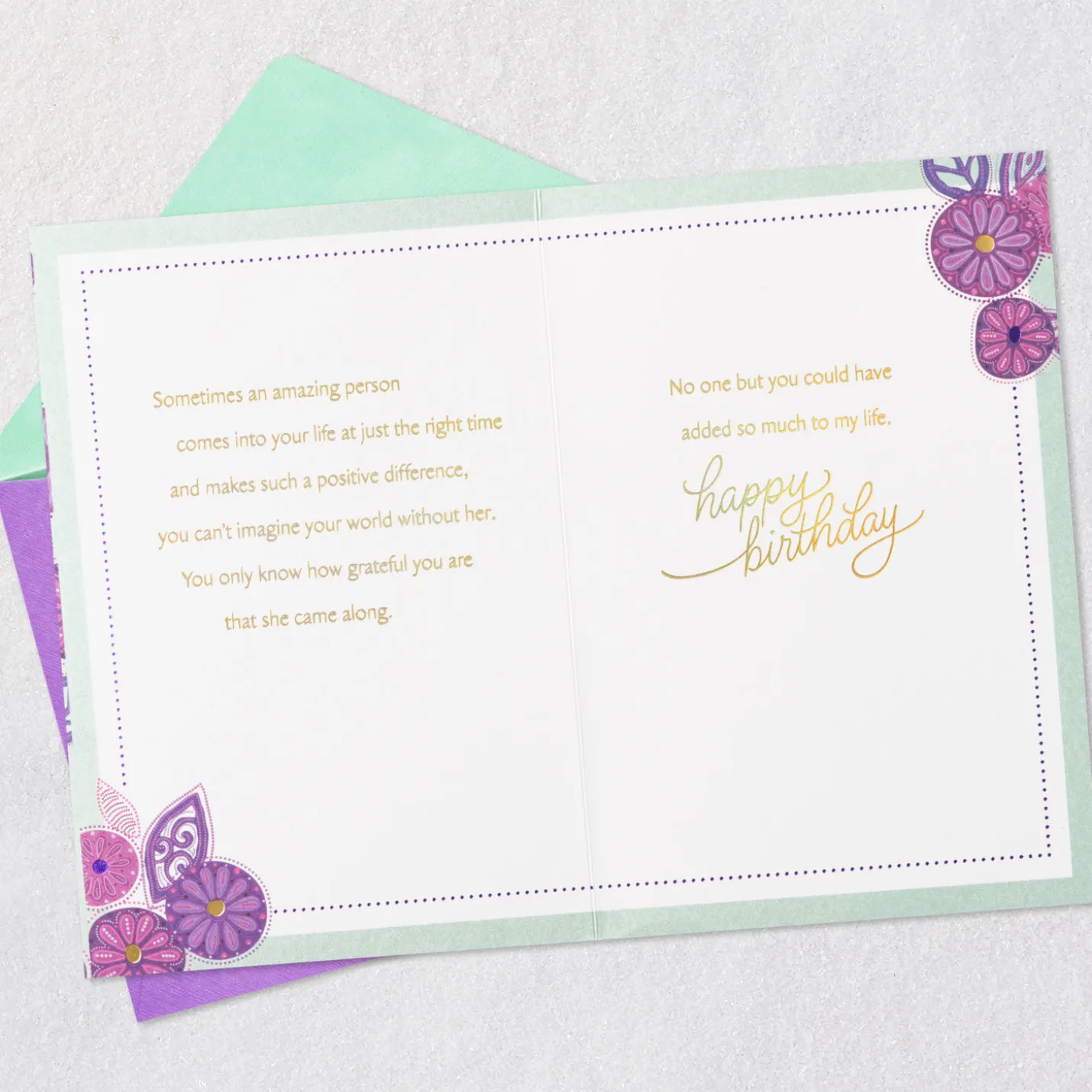 You've Added So Much to My Life Birthday Card for Her