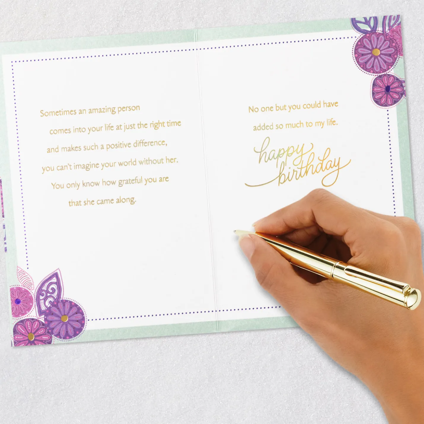 You've Added So Much to My Life Birthday Card for Her