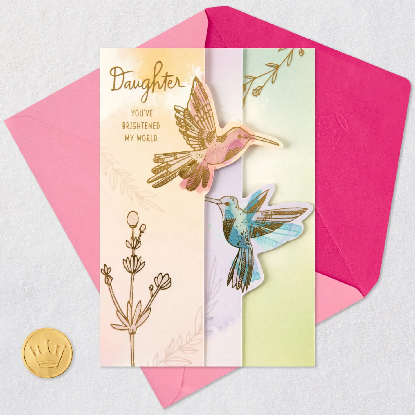 You've Brightened My World Birthday Card for Daughter