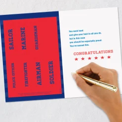 You've Earned This Patriotic Customizable Graduation Card With Title Stickers