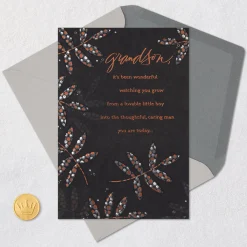 You've Grown Into a Caring Man Birthday Card for Grandson