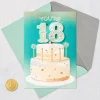 You've Grown into a Great Person 18th Birthday Card With Cake Topper