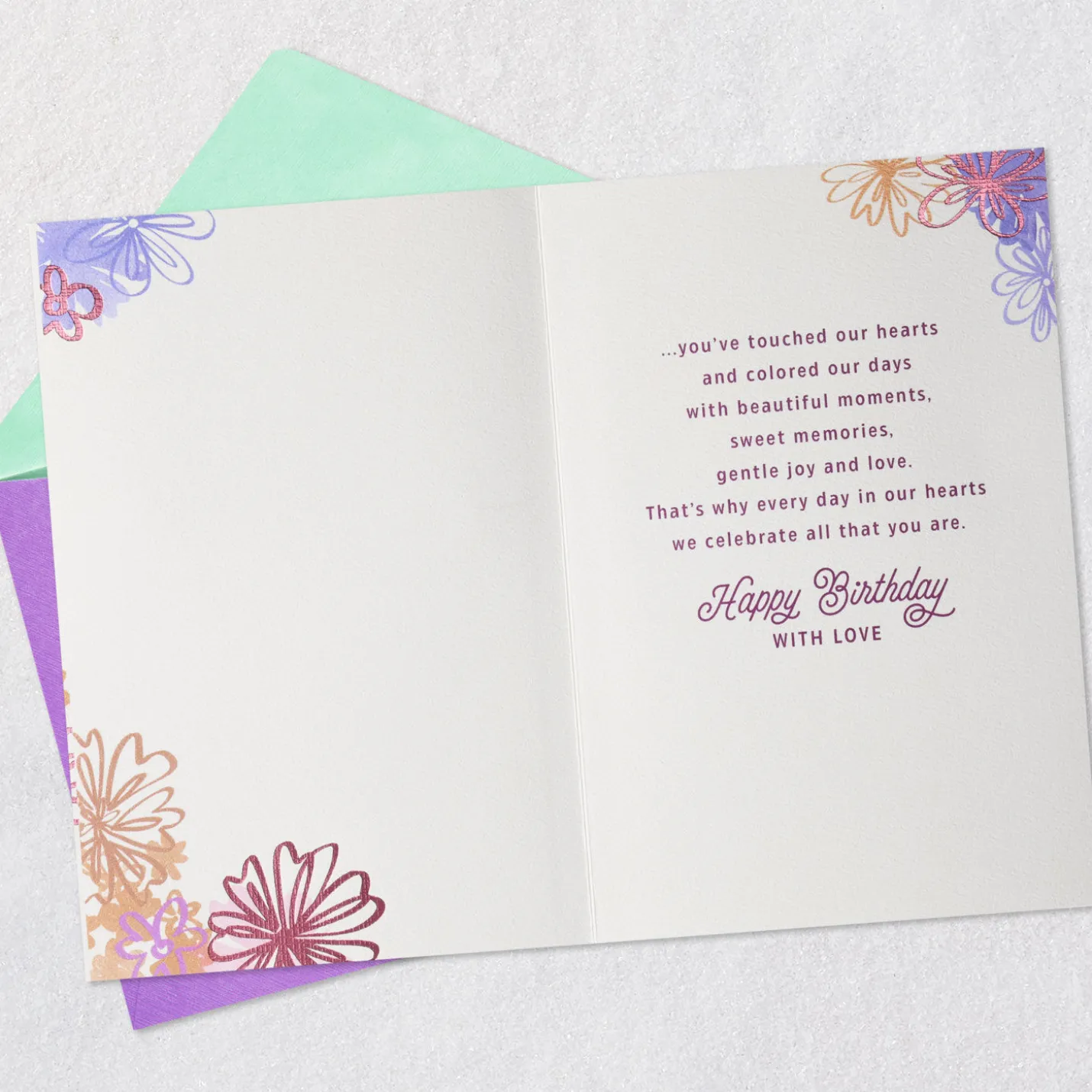 You've Touched Our Hearts Birthday Card for Granddaughter