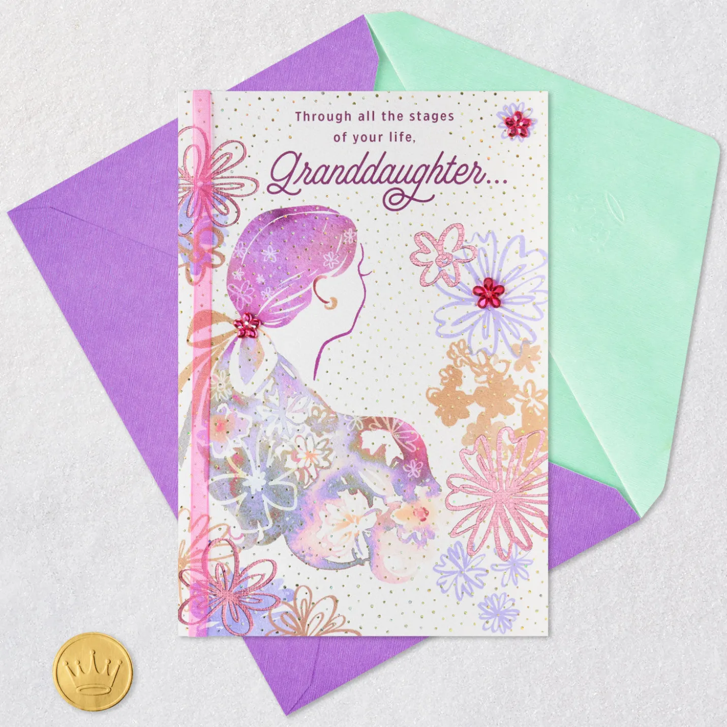 You've Touched Our Hearts Birthday Card for Granddaughter