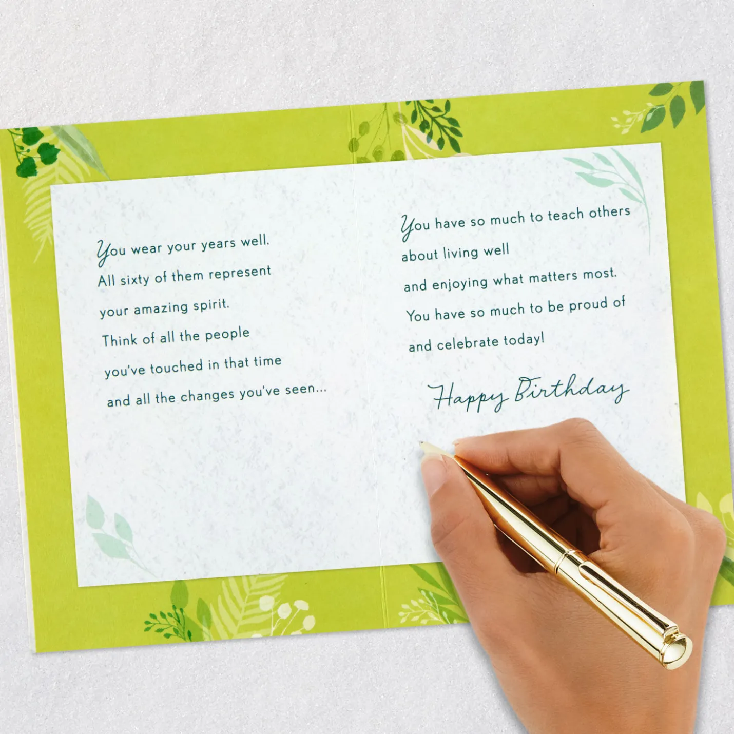 You Wear Your Years Well 60th Birthday Card