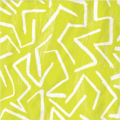Zig-Zag Stripe on Yellow Dinner Napkins, Pack of 20