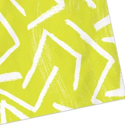Zig-Zag Stripe on Yellow Dinner Napkins, Pack of 20
