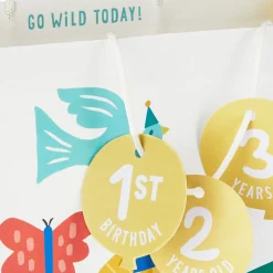 13" Zoo Animals Large Birthday Gift Bag