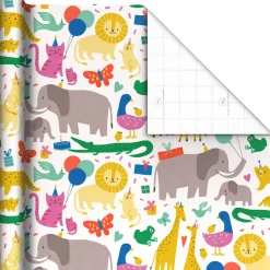 Zoo Animals Wrapping Paper, 20 sq. ft.